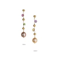 Earrings Marco Bicego Woman Paradise in Yellow Gold Pietre dure OB634-MIX114 - OB634-MIX114